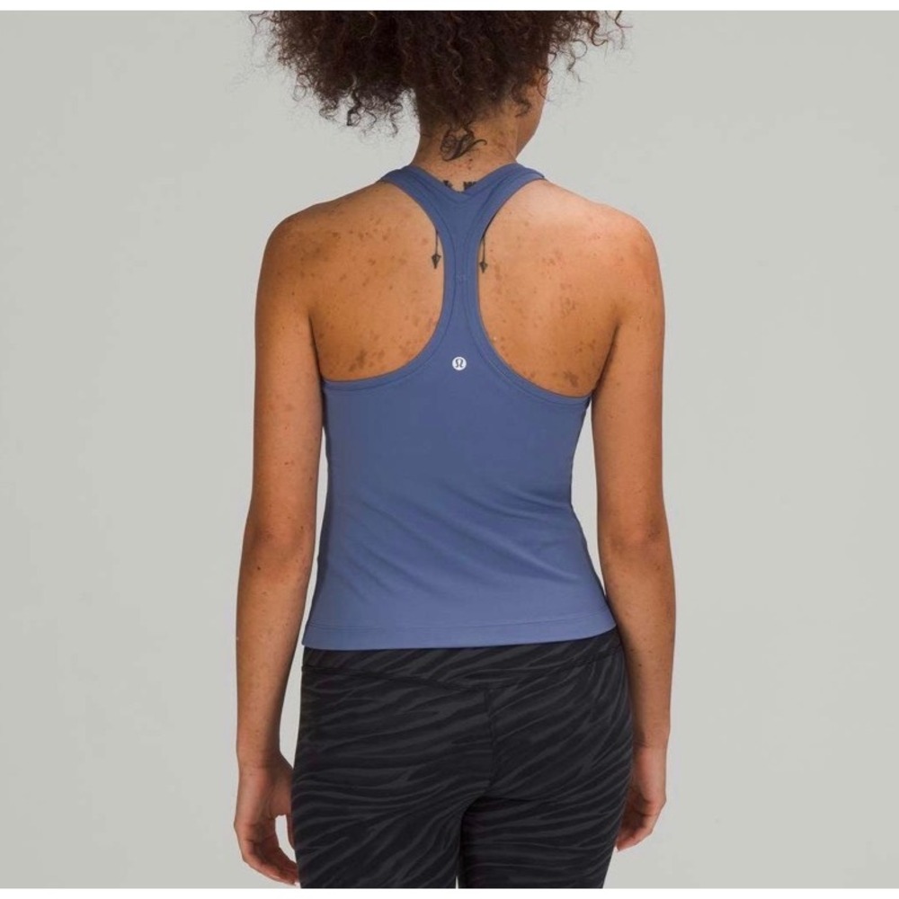 Lululemon Nulu Cool Racerback Tank Shorter Length Water Drop Size 2
